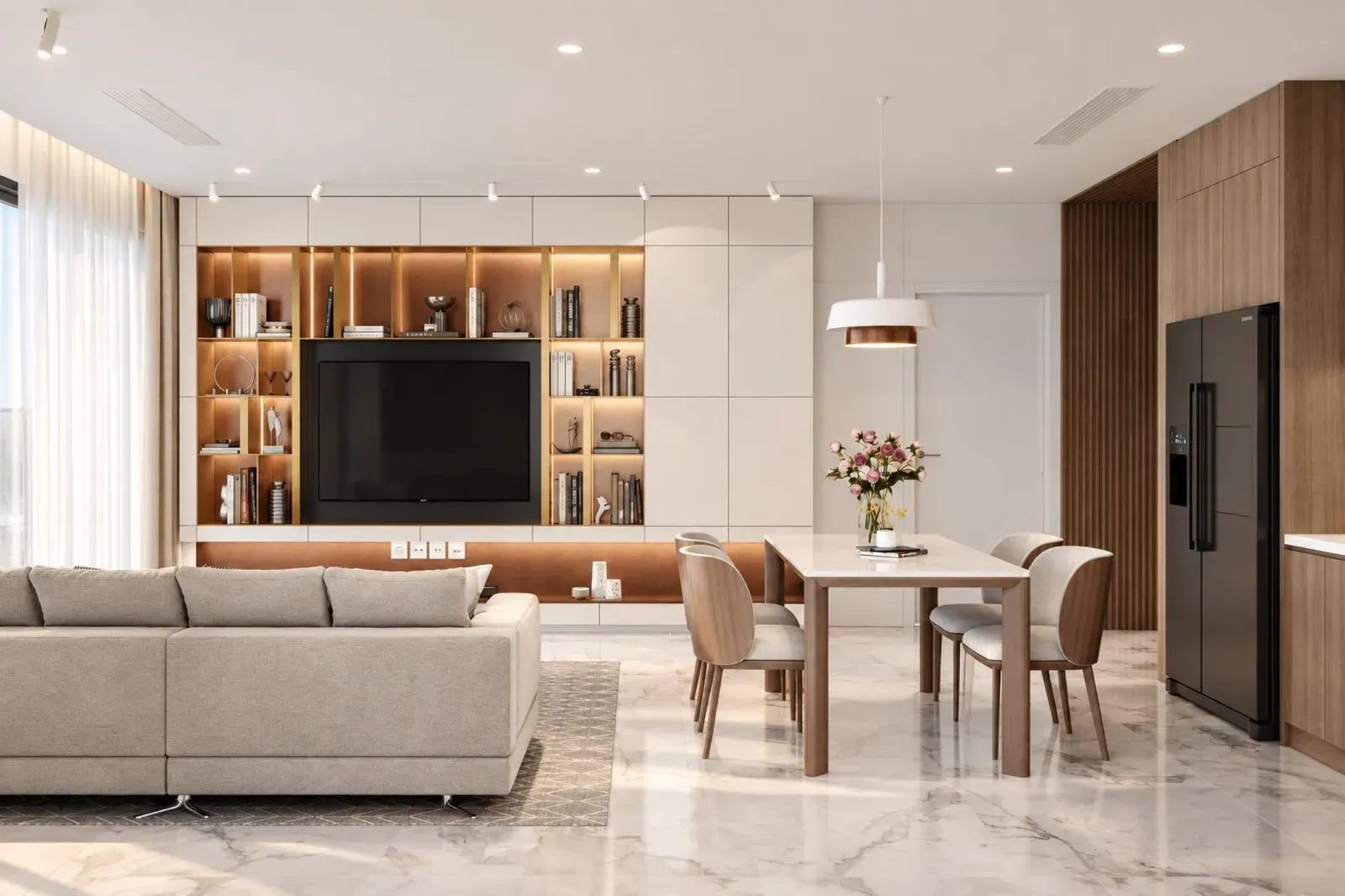 Nội thất căn mẫu cùng trục với căn CT3-07.01, FUTA Residence (nội thất bàn giao cơ bản)