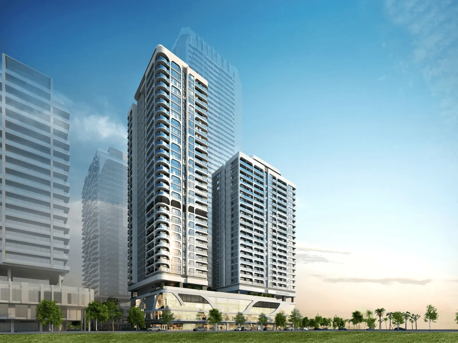 Phối cảnh hai tòa tháp FUTA Residence – Đà Nẵng Times Square trên đường Võ Nguyên Giáp