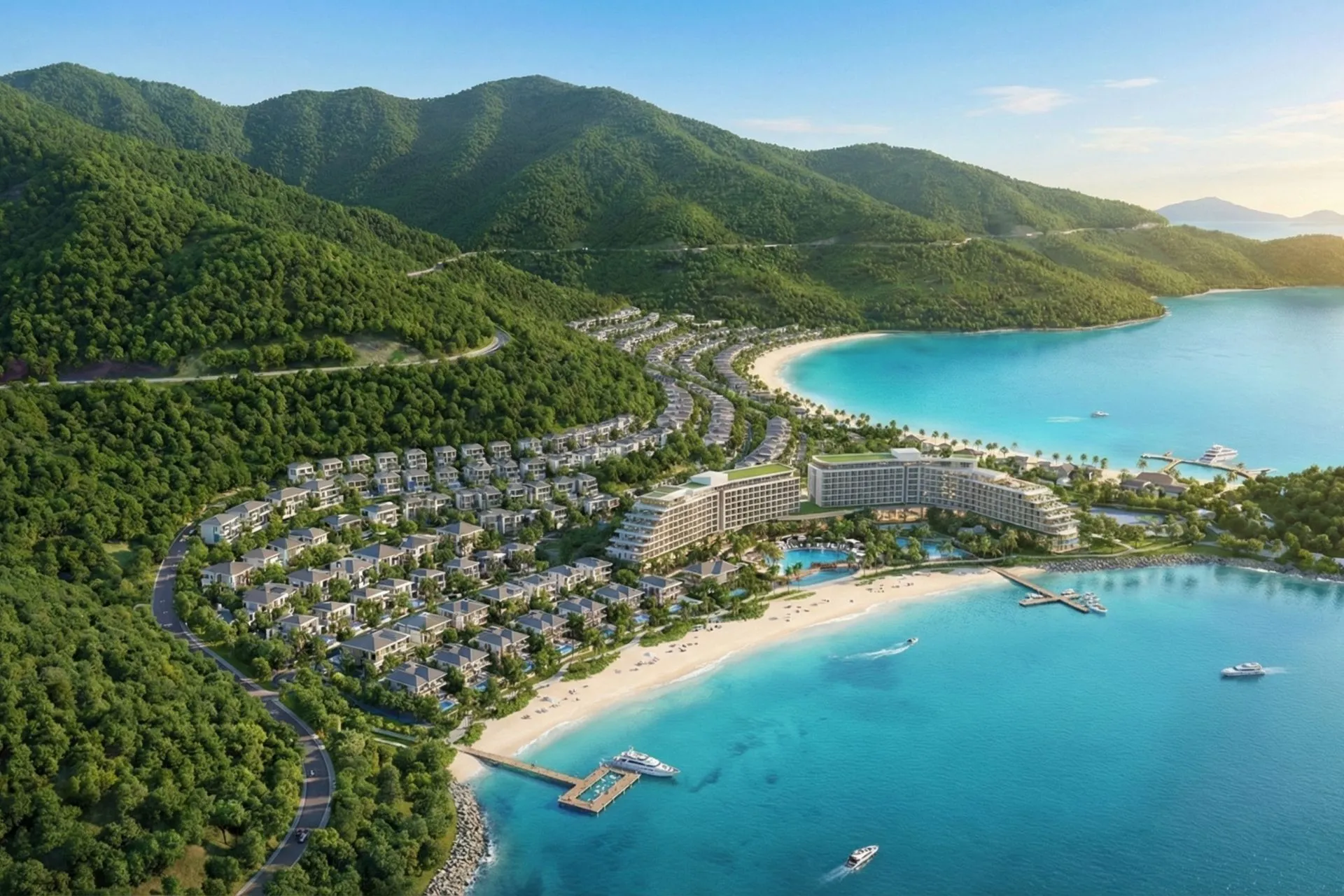 Phối cảnh khu đô thị ven biển Vinhomes Hải Vân Bay, Đà Nẵng
