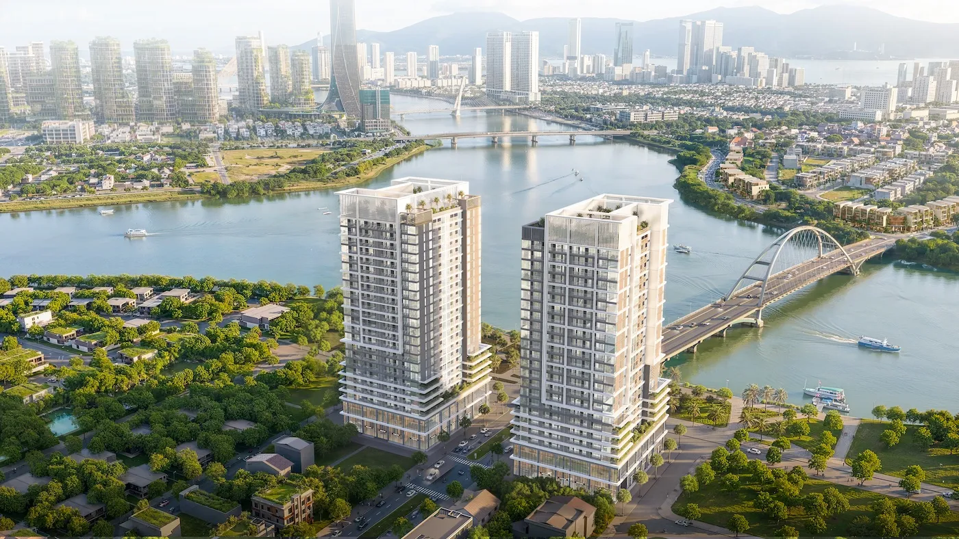 S-Light Tower Đà Nẵng – tháp đôi căn hộ Sun Property bên sông – hình 1